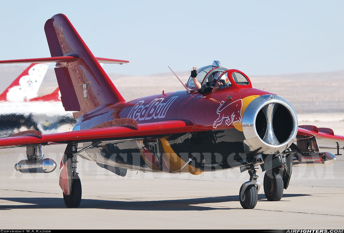 Private - Red Bull Mikoyan-Gurevich MiG-17F NX117BR at Las Vegas - Nellis AFB (LSV / KLSV), USA