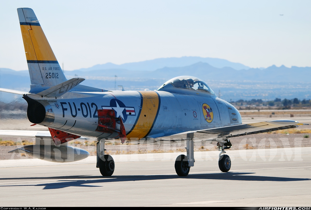 Private - Planes of Fame Air Museum North American F-86F Sabre NX186AM at Las Vegas - Nellis AFB (LSV / KLSV), USA
