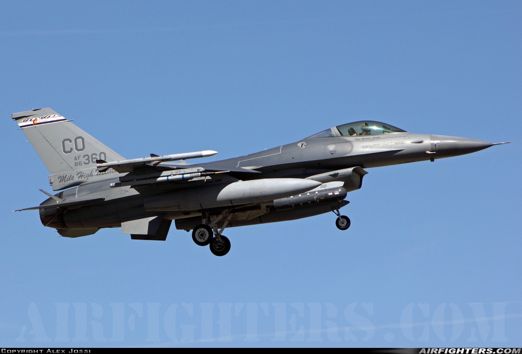 USA - Air Force General Dynamics F-16C Fighting Falcon 86-0360 at Klamath Falls - Kingsley Field (LMT / KLMT), USA