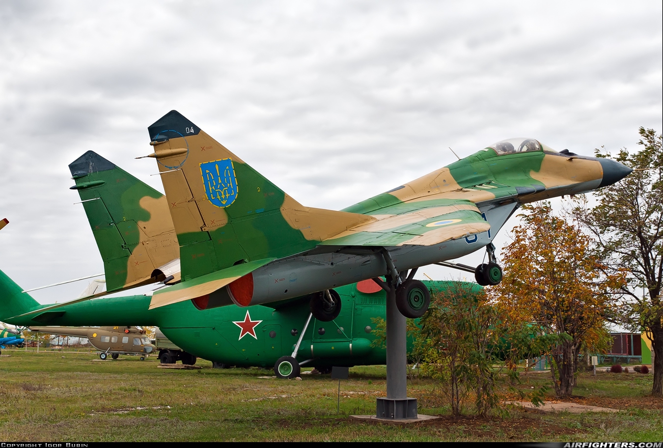 Ukraine - Air Force Mikoyan-Gurevich MiG-29 (9.12) 04 BLUE at Lugansk - Ostraya Mogila (UKHO), Ukraine