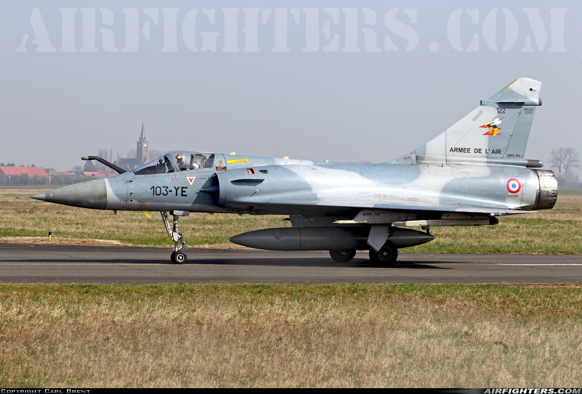 France - Air Force Dassault Mirage 2000C 122 at Cambrai - Epinoy (LFQI), France