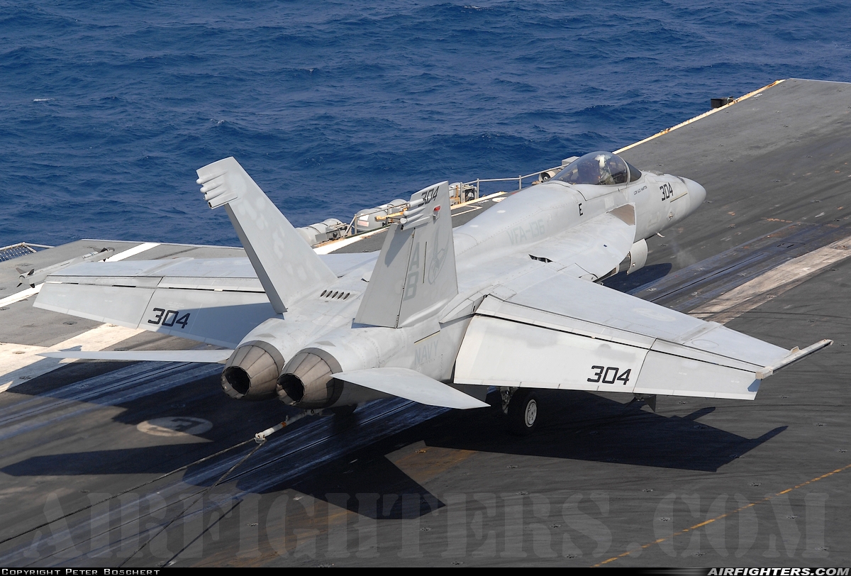 USA - Navy Boeing F/A-18E Super Hornet 166824 at Off-Airport - Mediterranean Sea, International Airspace
