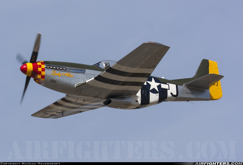 Private North American P-51D Mustang N151MW at Riverside - Municipal (RAL / KRAL), USA