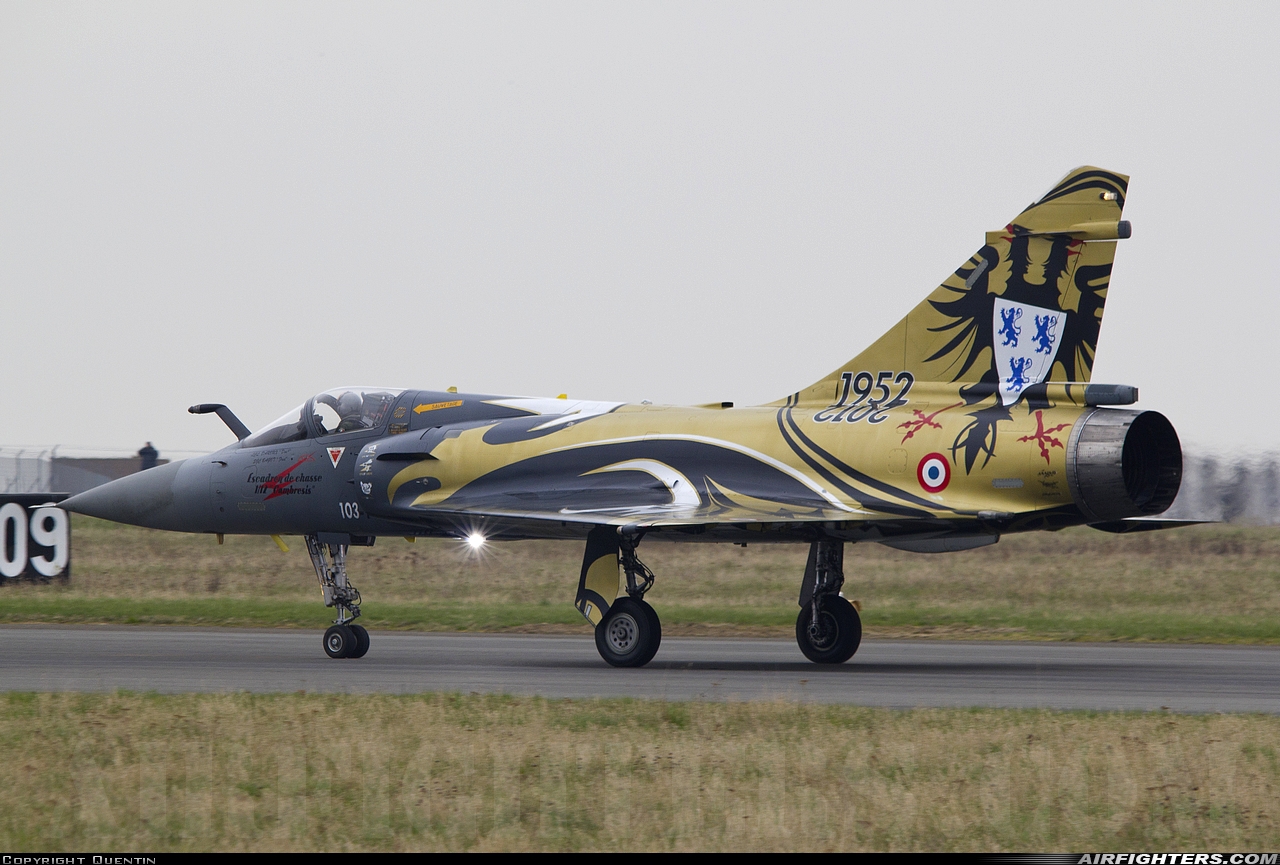 France - Air Force Dassault Mirage 2000C 98 at Cambrai - Epinoy (LFQI), France