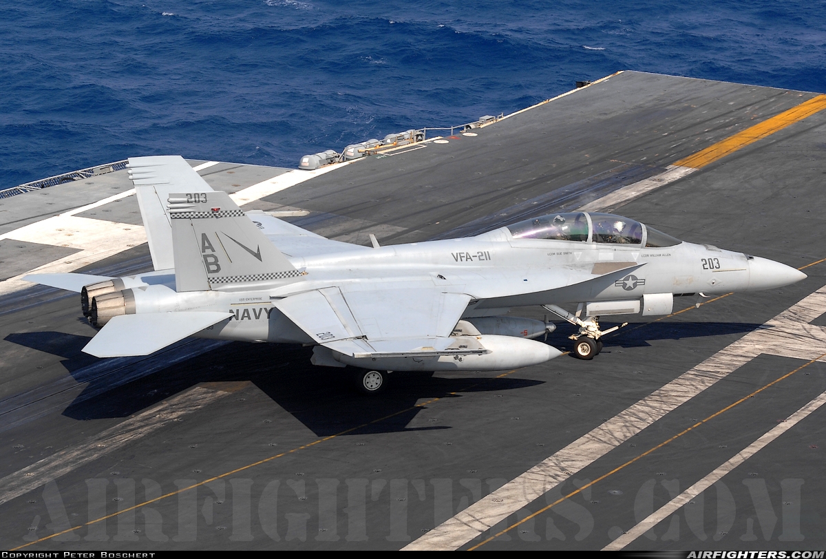 USA - Navy Boeing F/A-18F Super Hornet 166799 at Off-Airport - Mediterranean Sea, International Airspace