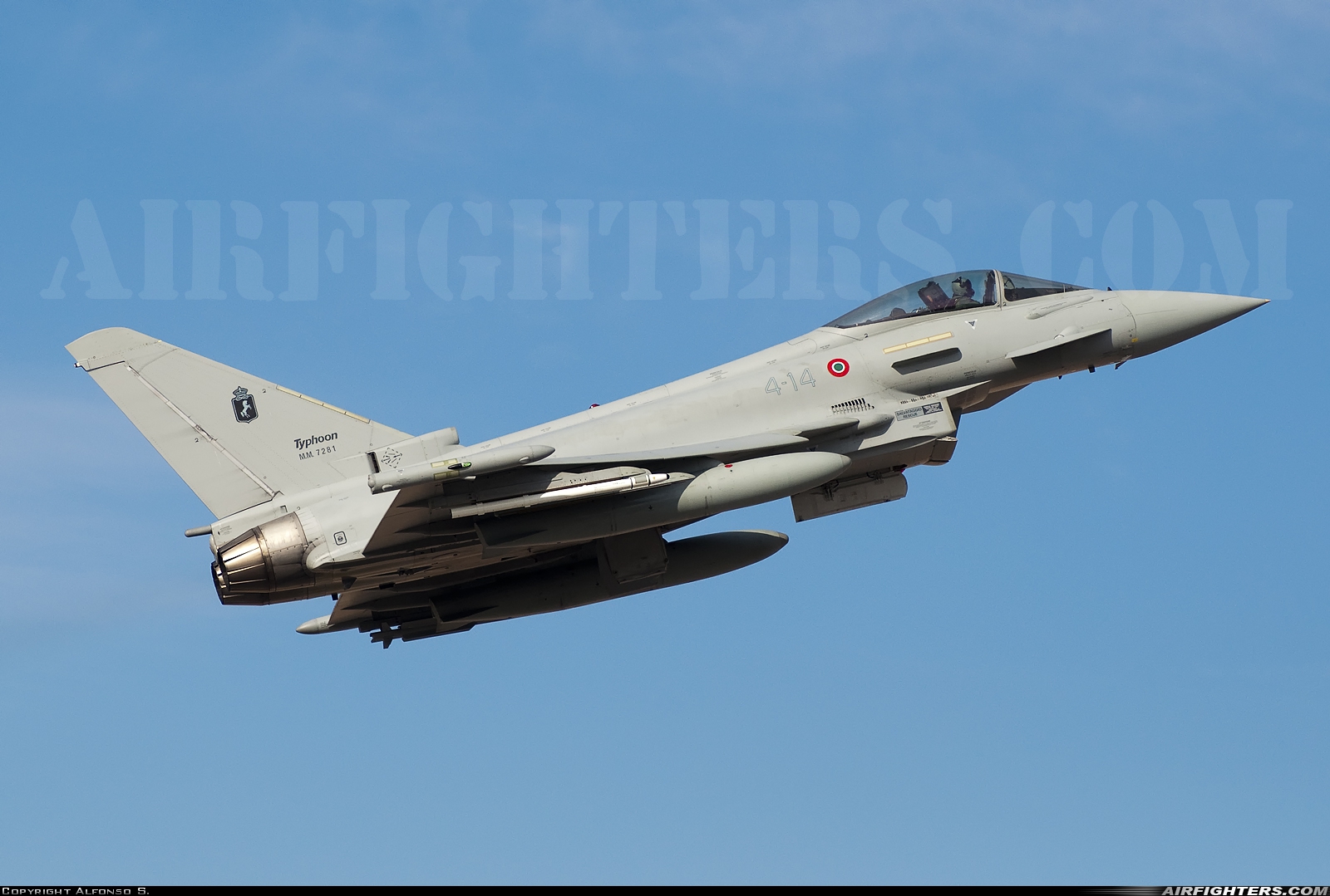 Italy - Air Force Eurofighter F-2000A Typhoon (EF-2000S) MM7281 at Albacete (- Los Llanos) (LEAB), Spain