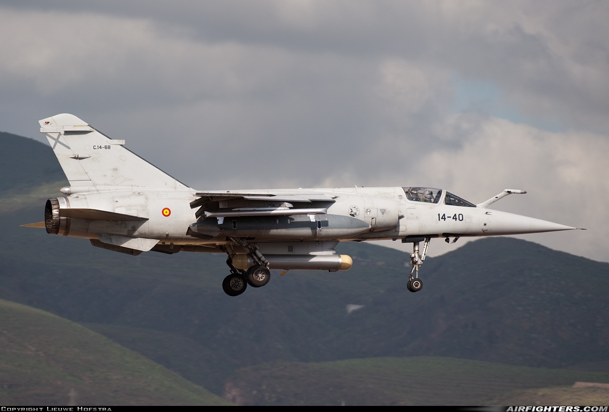 Spain - Air Force Dassault Mirage F1M C.14-68 at Gran Canaria (- Las Palmas / Gando) (LPA / GCLP), Spain