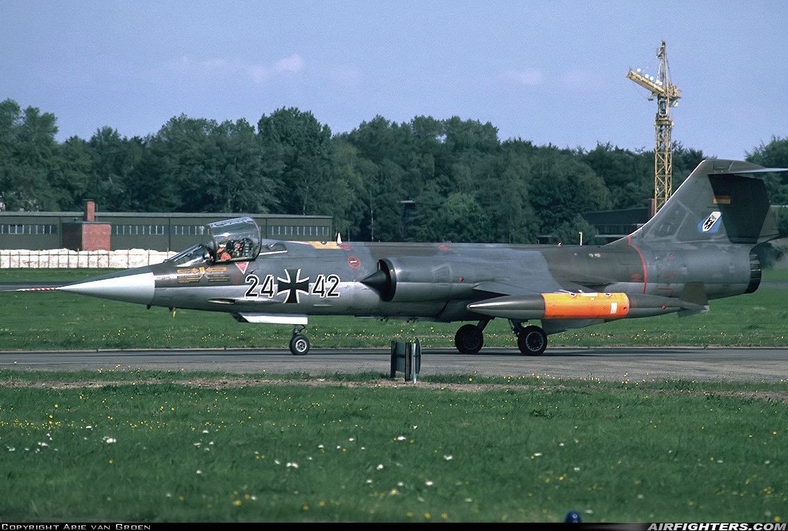 Germany - Air Force Lockheed F-104G Starfighter 24+42 at Jever (ETNJ), Germany