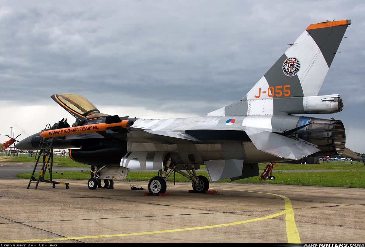 Netherlands - Air Force General Dynamics F-16AM Fighting Falcon J-055 at Florennes (EBFS), Belgium
