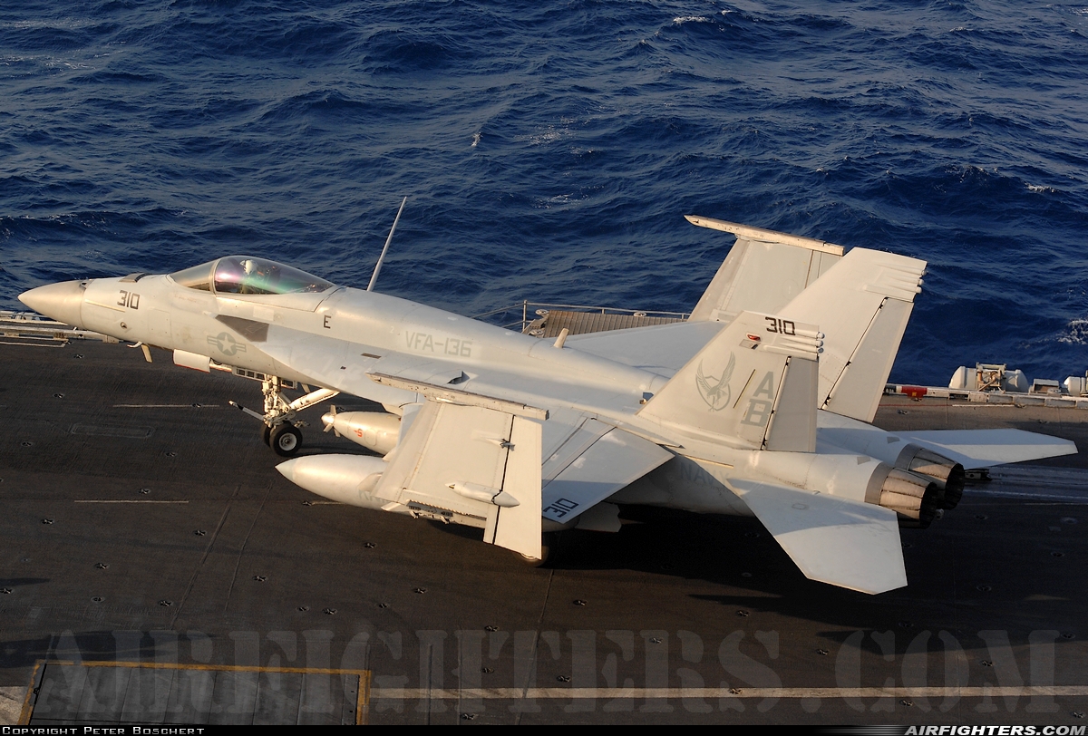 USA - Navy Boeing F/A-18E Super Hornet 166828 at Off-Airport - Mediterranean Sea, International Airspace