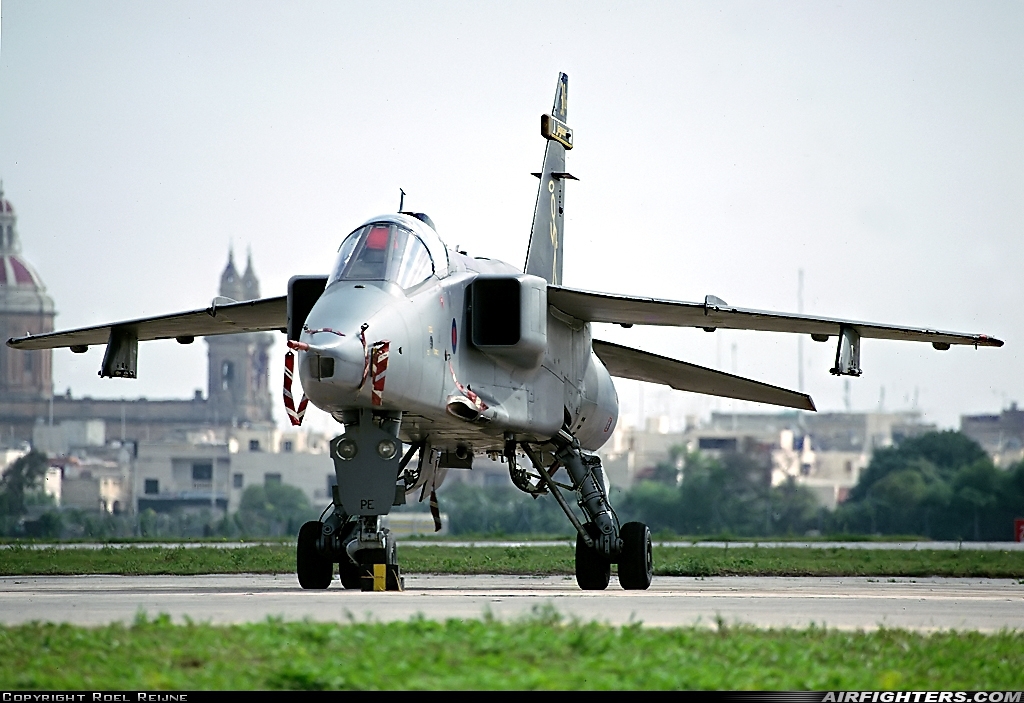 UK - Air Force Sepecat Jaguar GR3A XX-766 / PE at Luqa - Malta International (MLA / LMML), Malta
