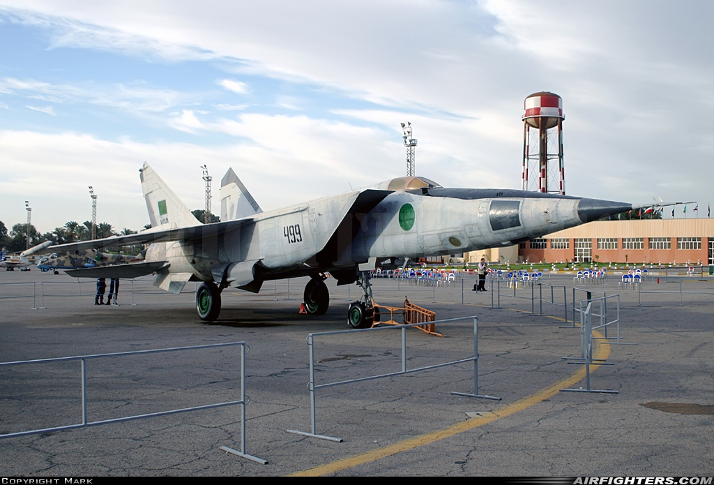 Libya - Air Force Mikoyan-Gurevich MiG-25P 499 at Tripoli - Mitiga (MJI / HLLM), Libya