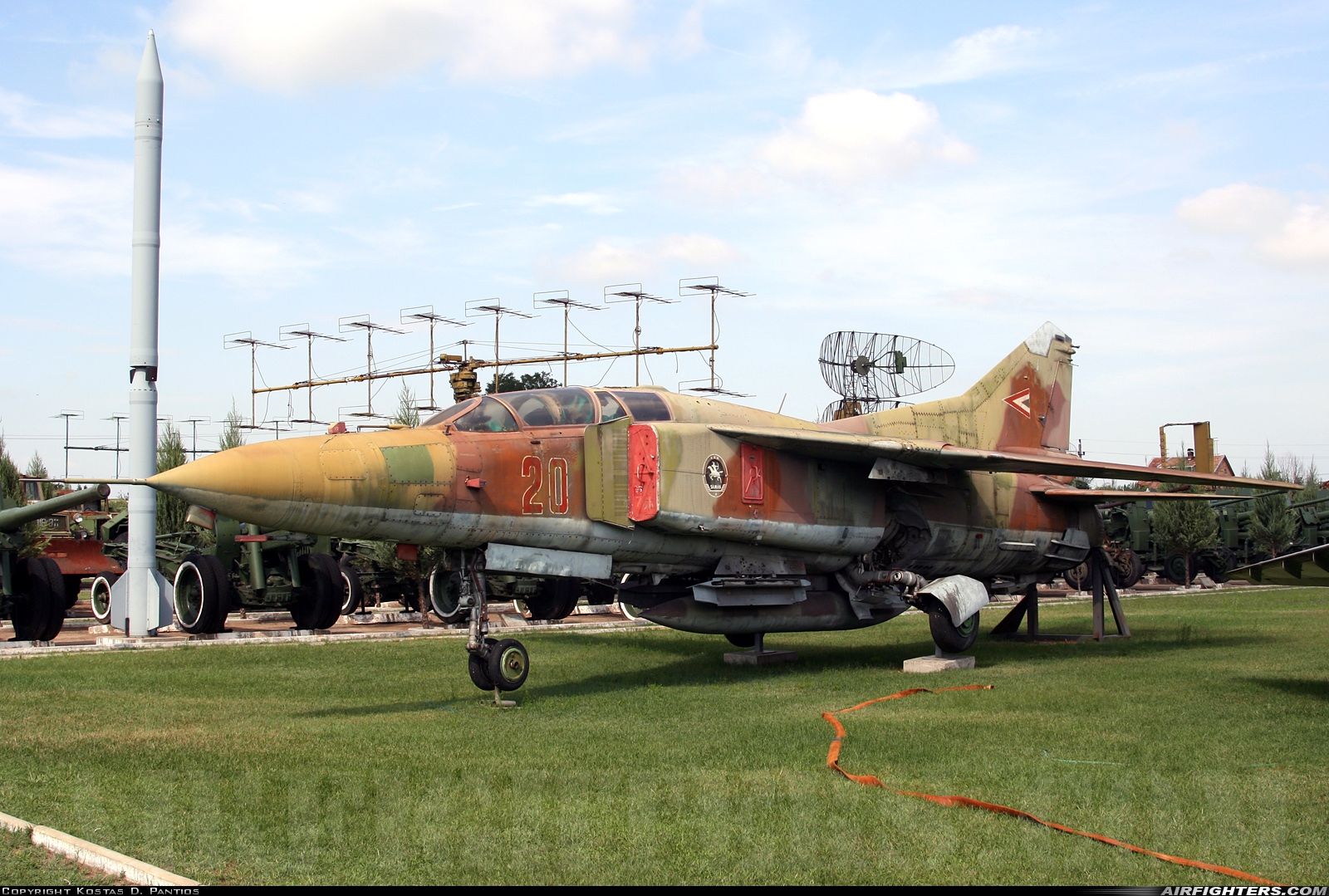 Hungary - Air Force Mikoyan-Gurevich MiG-23UB 20 at Off-Airport - Kecel, Hungary