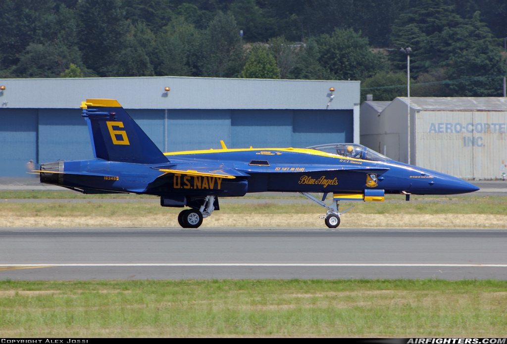 USA - Navy McDonnell Douglas F/A-18C Hornet 163455 at Seattle - Boeing Field / King County Int. (BFI / KBFI), USA