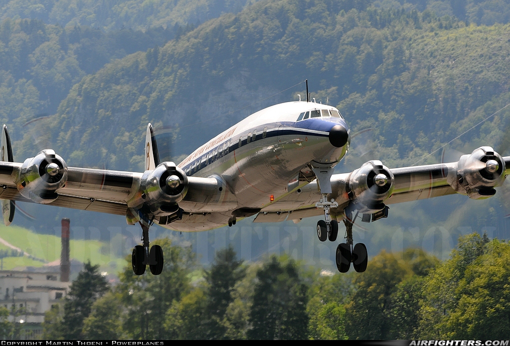 Private - Super Constellation Flyers Lockheed C-121C Super Constellation (L-1049F) HB-RSC at Mollis (LSMF), Switzerland