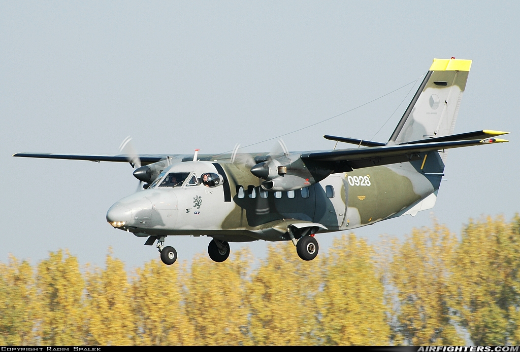 Czech Republic - Air Force LET L-410UVP-T 0928 at Pardubice (PED / LKPD), Czech Republic