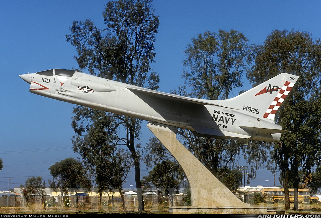 USA - Navy Vought F-8A Crusader 143755 at San Diego - Miramar MCAS (NAS) / Mitscher Field (NKX / KNKX), USA