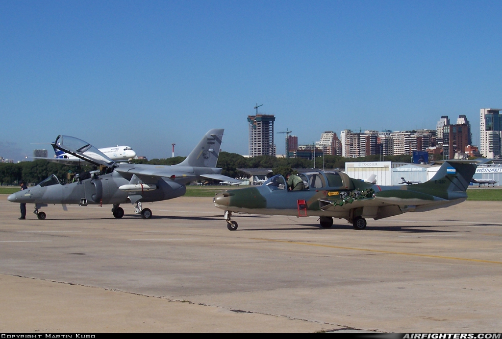Argentina - Air Force Morane-Saulnier MS.760 Paris IR E-207 at Buenos Aires - Aeroparque Jorge Newbery (AEP / SABE), Argentina
