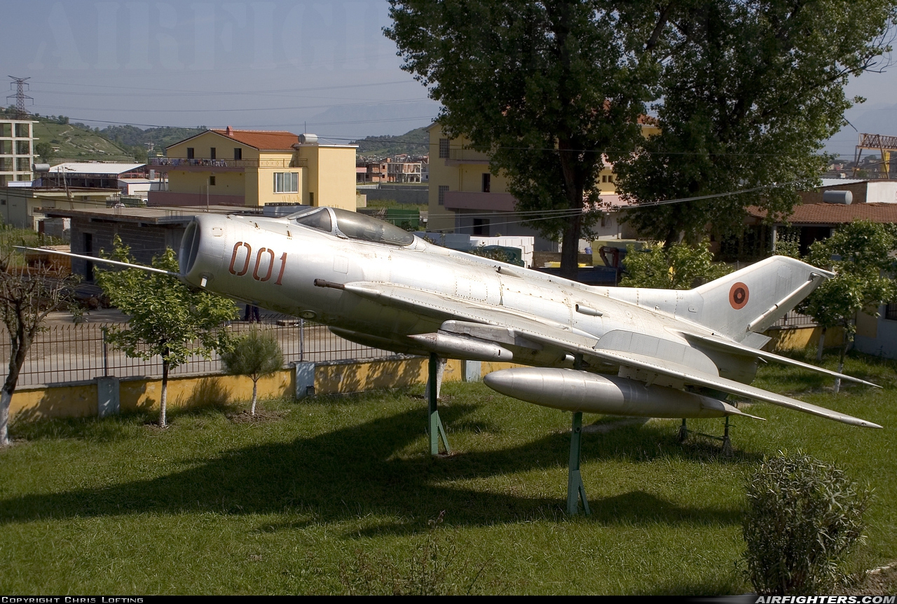 Albania - Air Force Shenyang F-6 001 at Tirana City, Albania