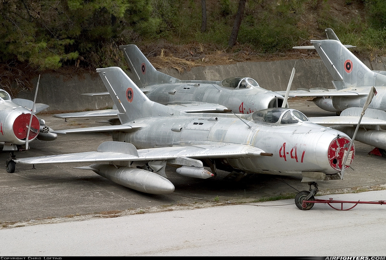 Albania - Air Force Shenyang F-6 4-47 at Kucove, Albania