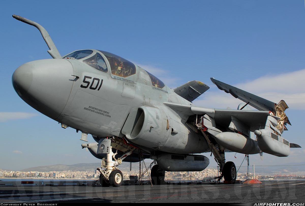 USA - Navy Grumman EA-6B Prowler (G-128) 163529 at Off-Airport - Mediterranean Sea, International Airspace