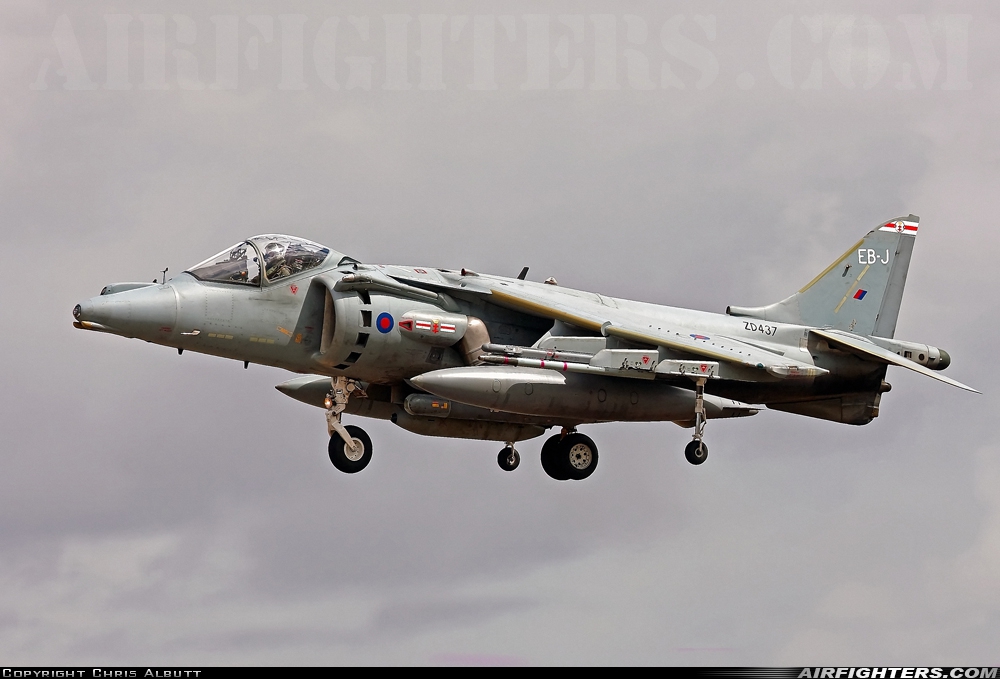 UK - Air Force British Aerospace Harrier GR.9 ZD437 at Fairford (FFD / EGVA), UK