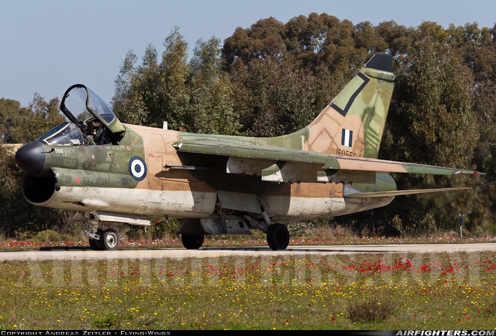 Greece - Air Force LTV Aerospace A-7E Corsair II 160556 at Araxos (GPA / LGRX), Greece