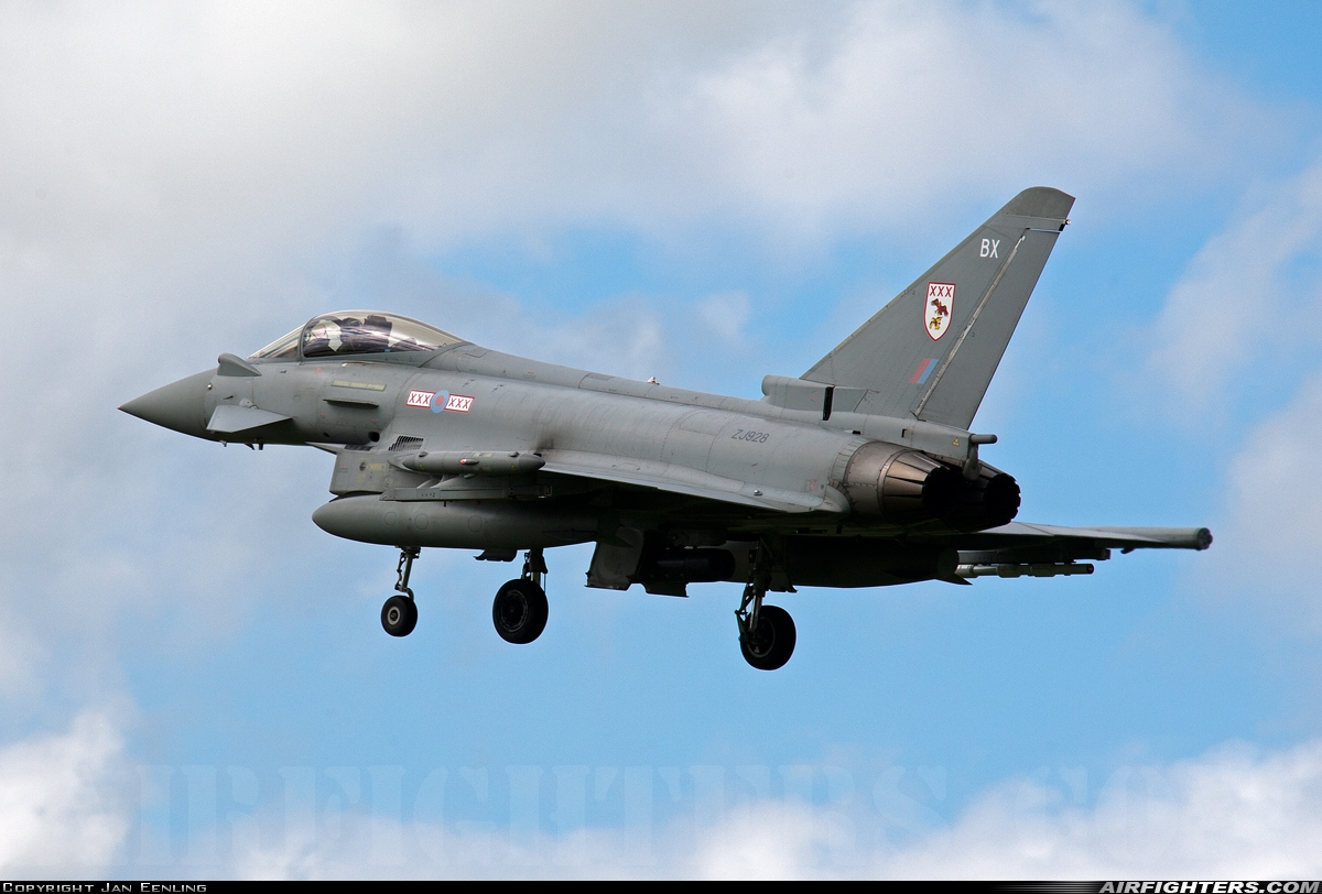 UK - Air Force Eurofighter Typhoon FGR4 ZJ928 at Leeuwarden (LWR / EHLW), Netherlands