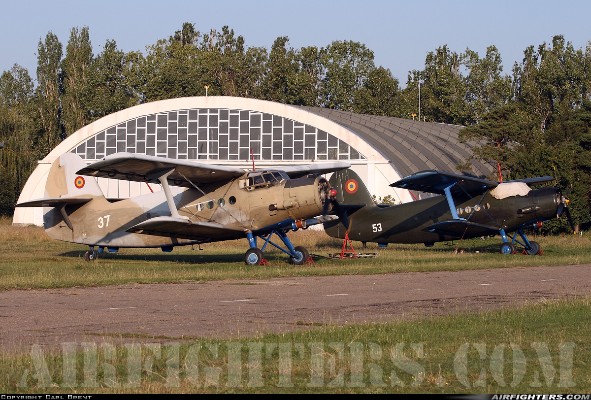 Romania - Air Force Antonov An-2T 53 at Boboc (LR80), Romania