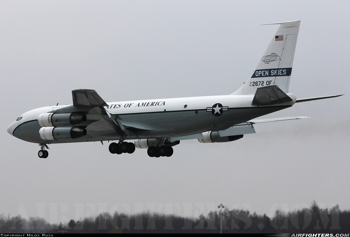 USA - Air Force Boeing OC-135B (717-158) 61-2672 at Pardubice (PED / LKPD), Czech Republic