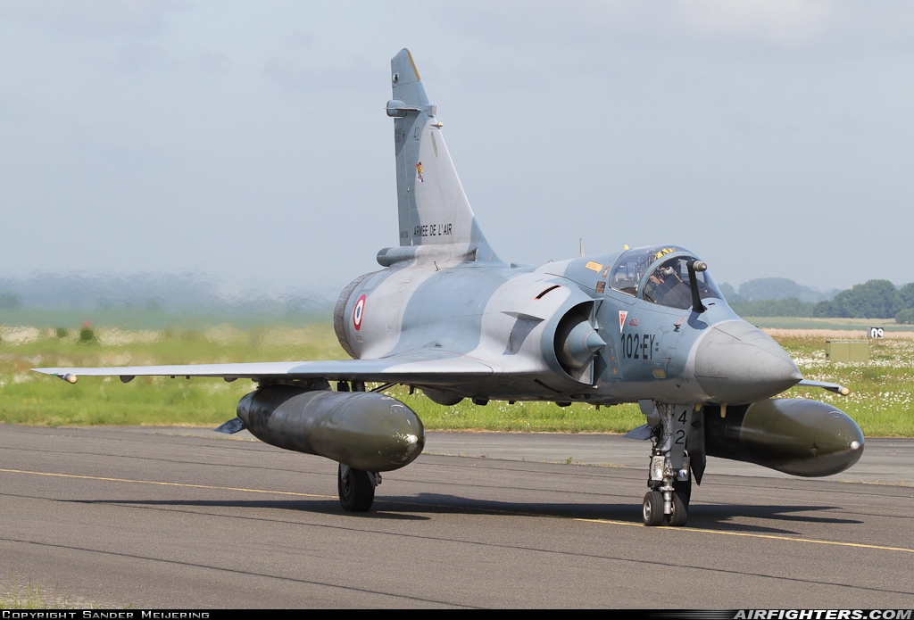 France - Air Force Dassault Mirage 2000C 42 at Cambrai - Epinoy (LFQI), France
