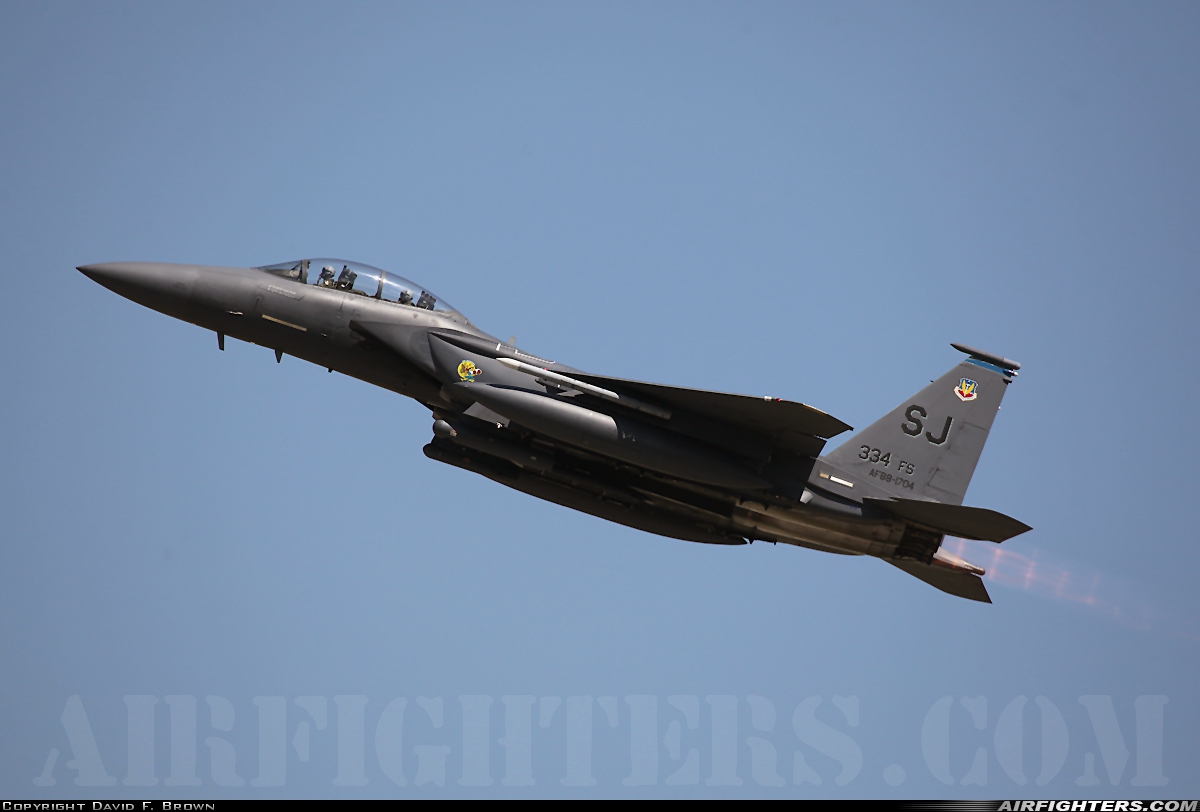 USA - Air Force McDonnell Douglas F-15E Strike Eagle 88-1704 at Goldsboro - Seymour Johnson AFB (GSB / KGSB), USA