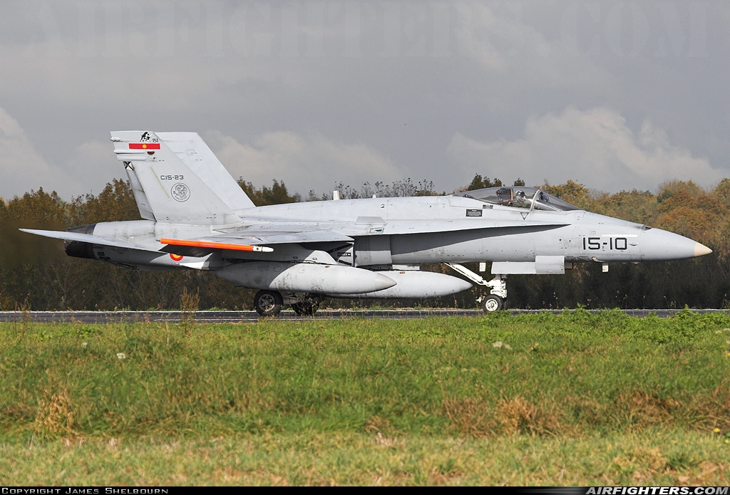 Spain - Air Force McDonnell Douglas C-15 Hornet (EF-18A) C.15-23 at Florennes (EBFS), Belgium