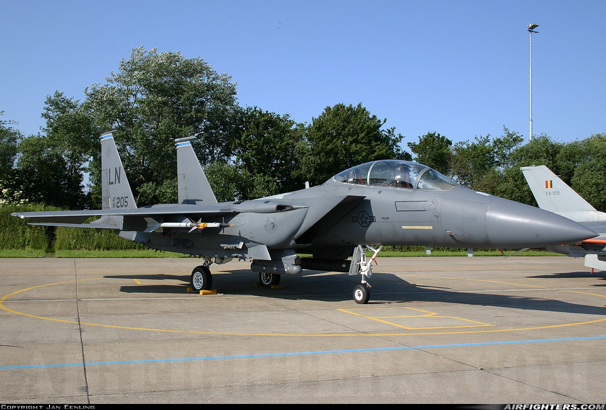 USA - Air Force McDonnell Douglas F-15E Strike Eagle 96-0205 at Leeuwarden (LWR / EHLW), Netherlands
