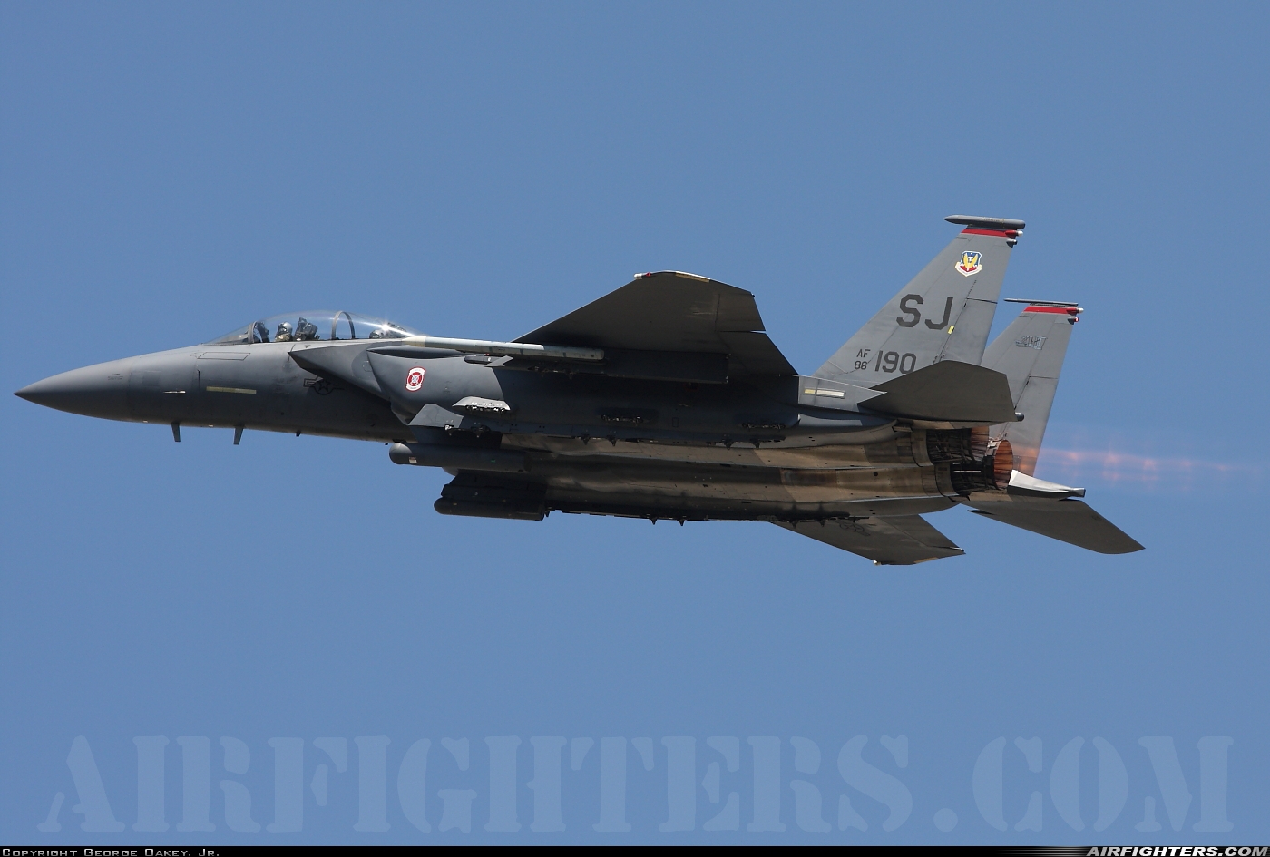 USA - Air Force McDonnell Douglas F-15E Strike Eagle 86-0190 at Goldsboro - Seymour Johnson AFB (GSB / KGSB), USA