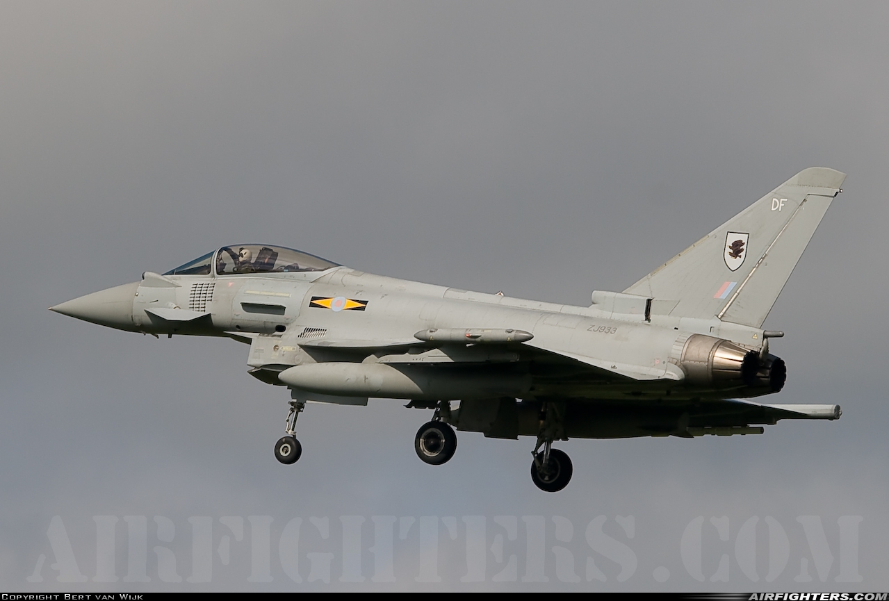UK - Air Force Eurofighter Typhoon FGR4 ZJ933 at Leeuwarden (LWR / EHLW), Netherlands