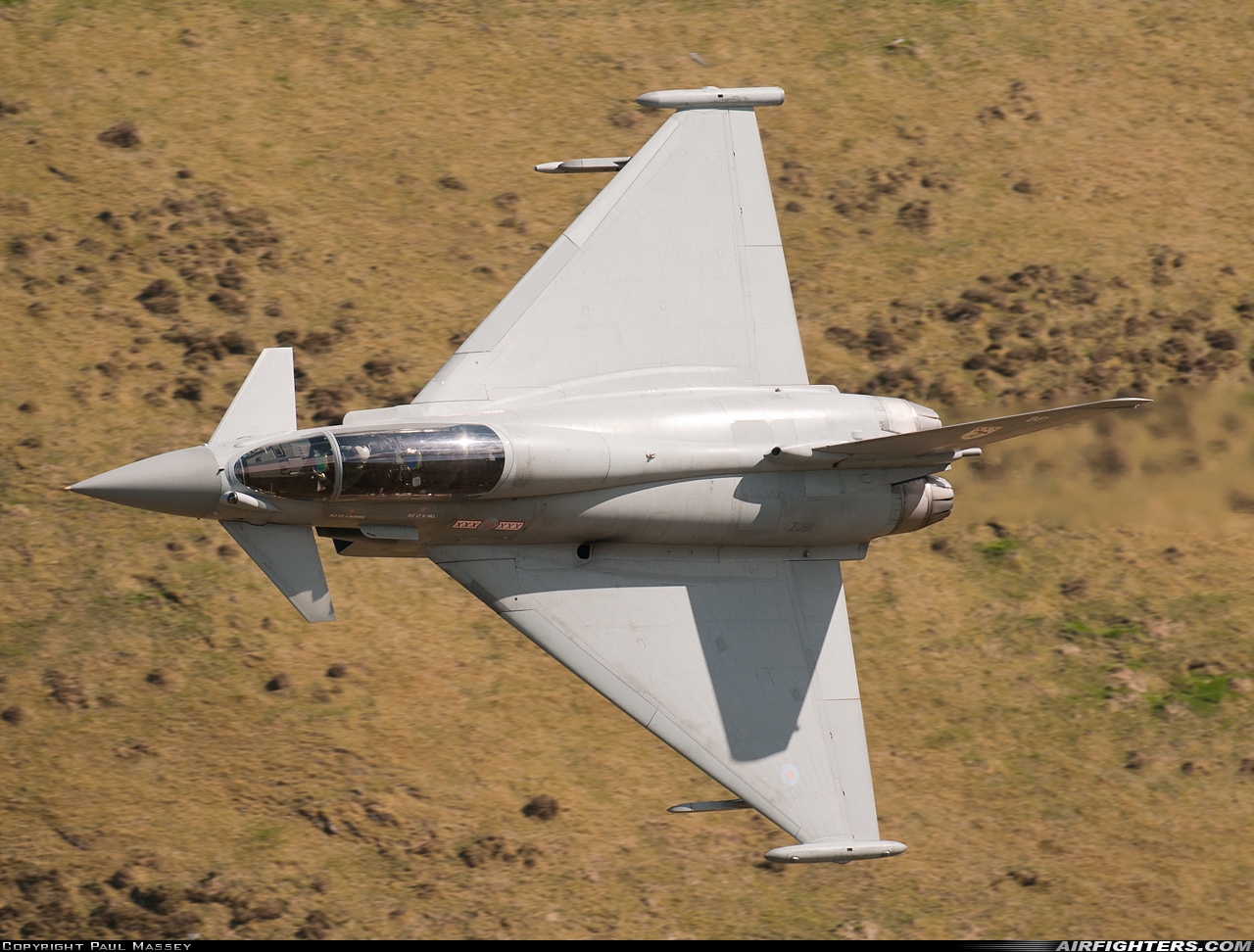 UK - Air Force Eurofighter Typhoon T3 ZJ811 at Off-Airport - Machynlleth Loop Area, UK
