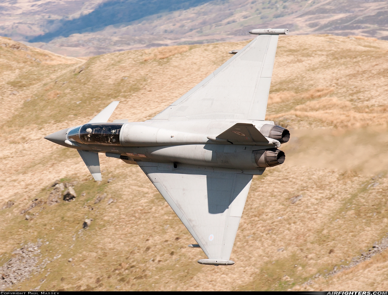 UK - Air Force Eurofighter Typhoon T3 ZJ811 at Off-Airport - Machynlleth Loop Area, UK