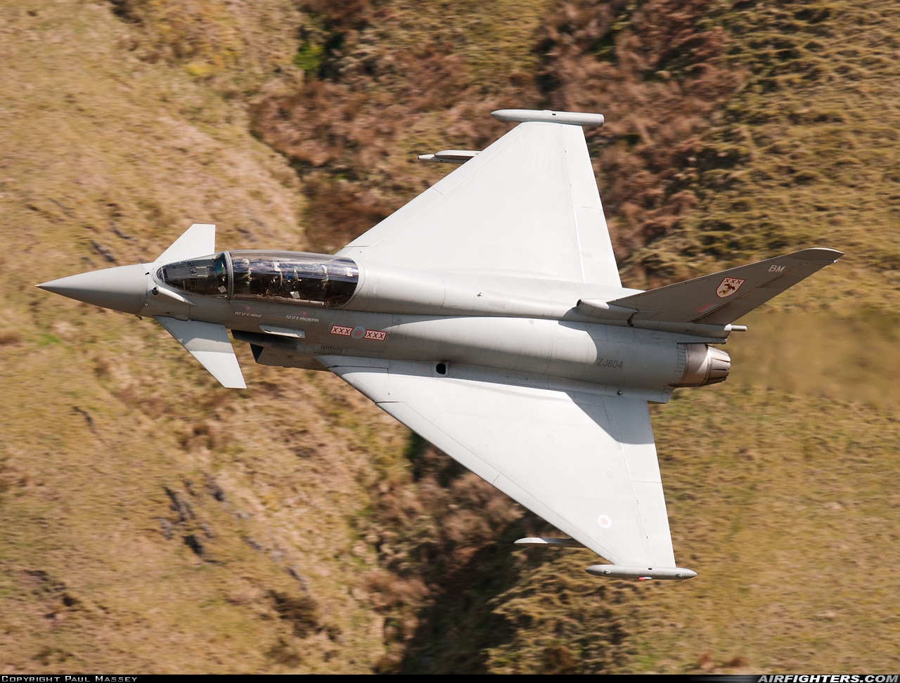 UK - Air Force Eurofighter Typhoon T3 ZJ804 at Off-Airport - Machynlleth Loop Area, UK