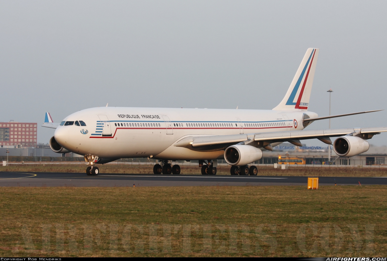 France - Air Force Airbus A340-211 F-RAJB at Eindhoven (- Welschap) (EIN / EHEH), Netherlands