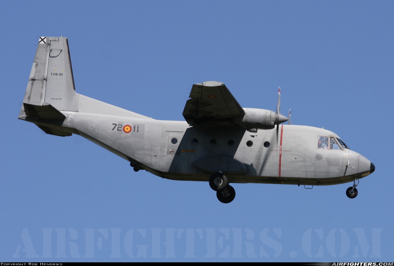 Spain - Air Force CASA C-212-100 Aviocar T.12B-65 at Decimomannu - (DCI / LIED), Italy