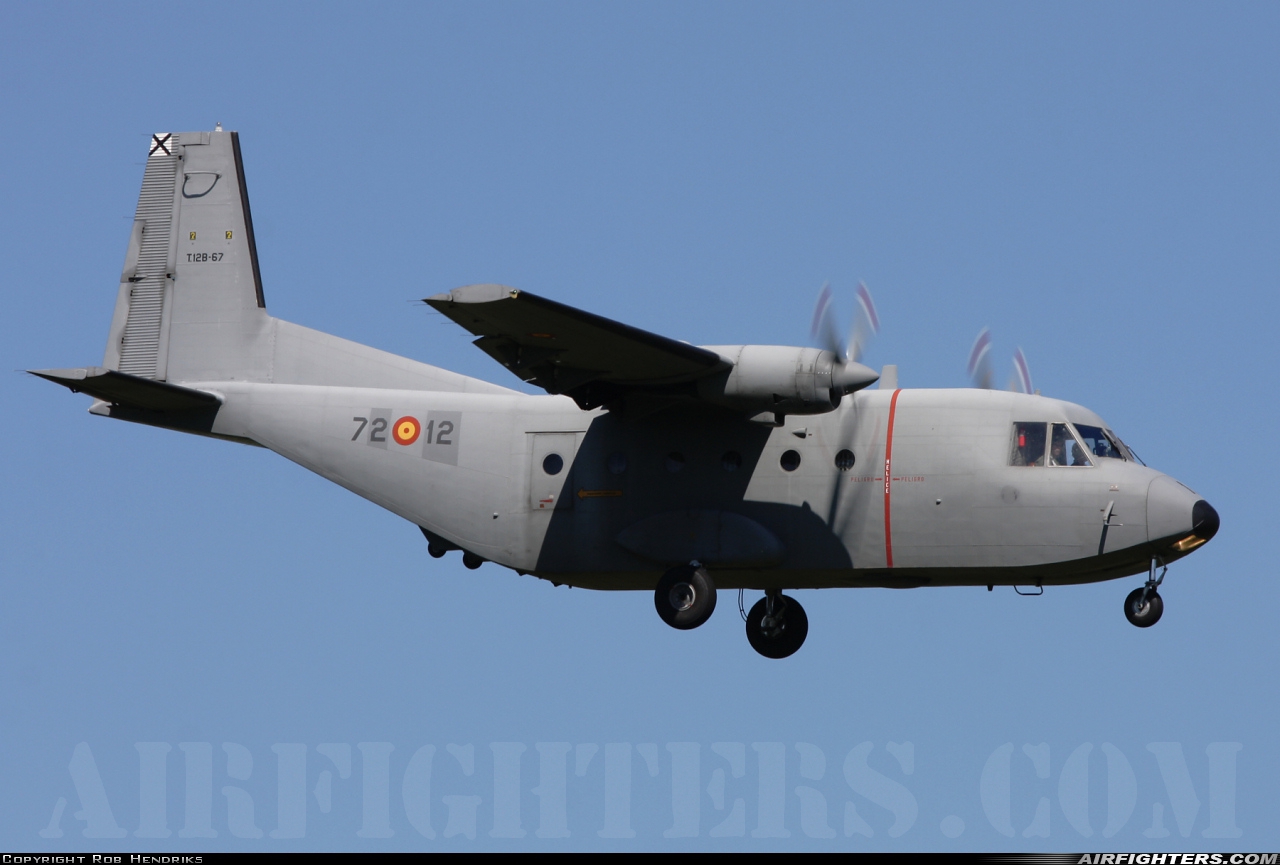 Spain - Air Force CASA C-212-100 Aviocar T.12B-67 at Decimomannu - (DCI / LIED), Italy