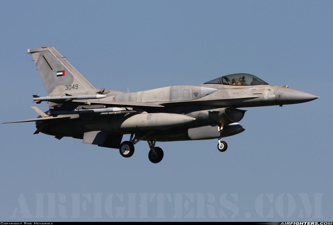 United Arab Emirates - Air Force Lockheed Martin F-16E Fighting Falcon 3049 at Decimomannu - (DCI / LIED), Italy