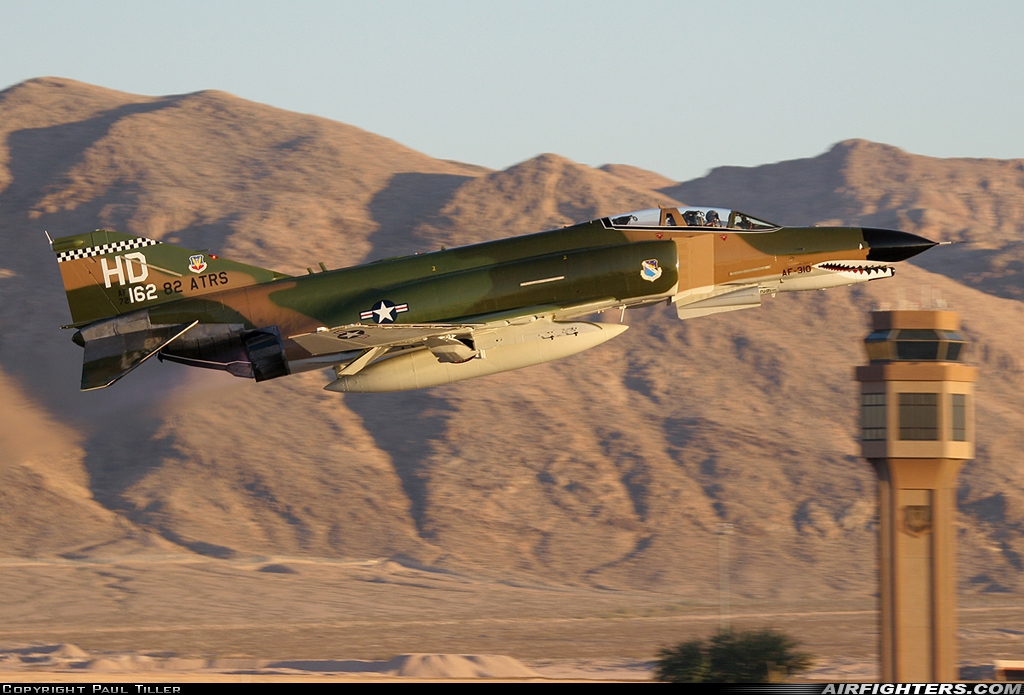USA - Air Force McDonnell Douglas QF-4E Phantom II 72-0162 at Las Vegas - Nellis AFB (LSV / KLSV), USA