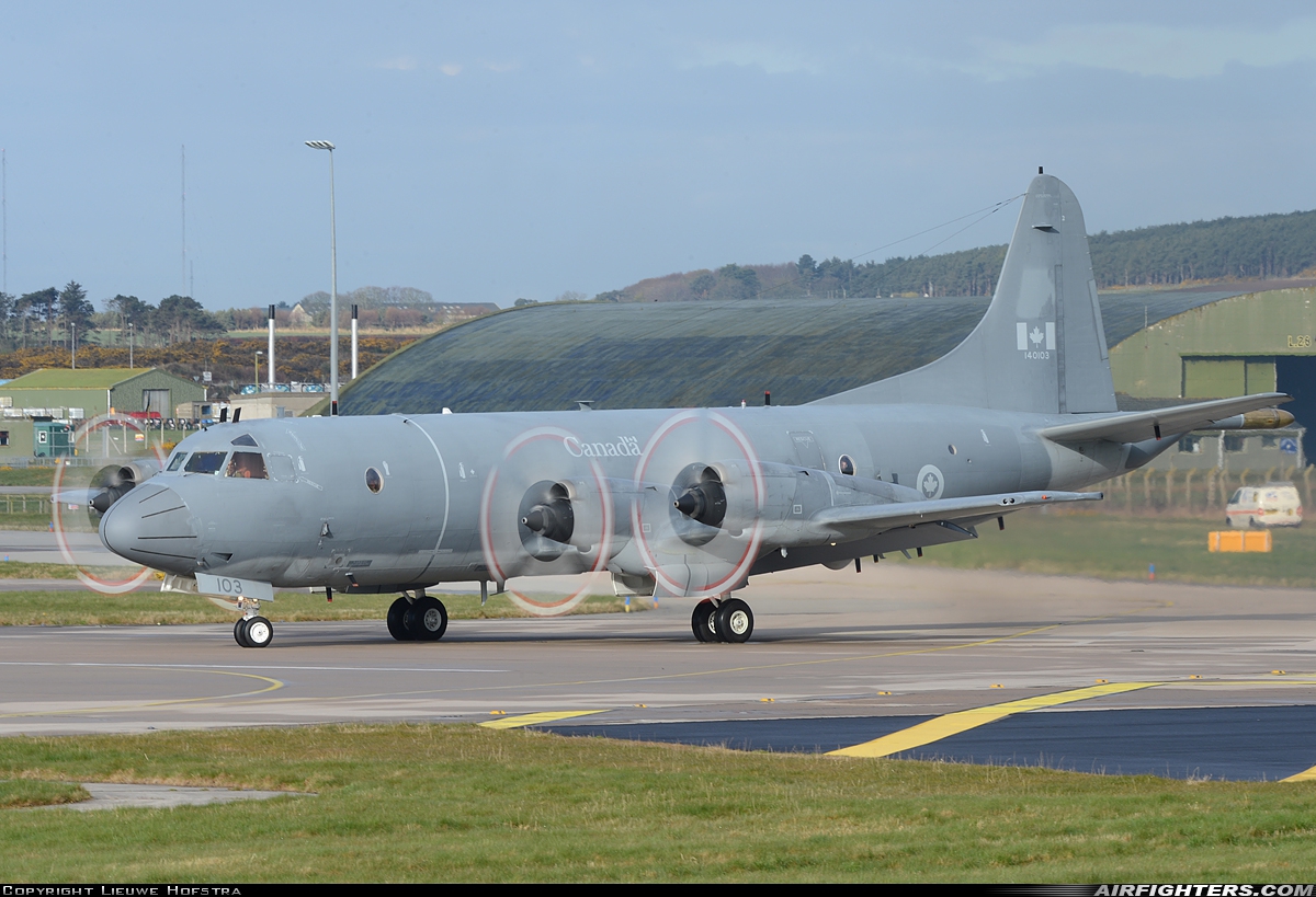 Canada - Air Force Lockheed CP-140 Aurora 140103 at Lossiemouth (LMO / EGQS), UK
