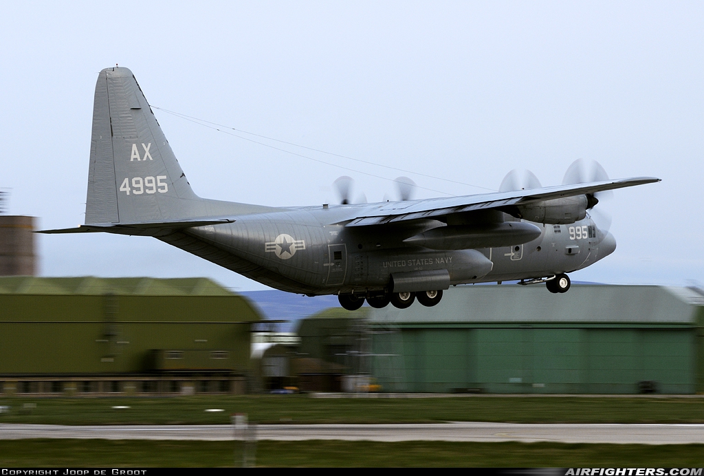 USA - Navy Lockheed C-130T Hercules (L-382) 164995 at Lossiemouth (LMO / EGQS), UK