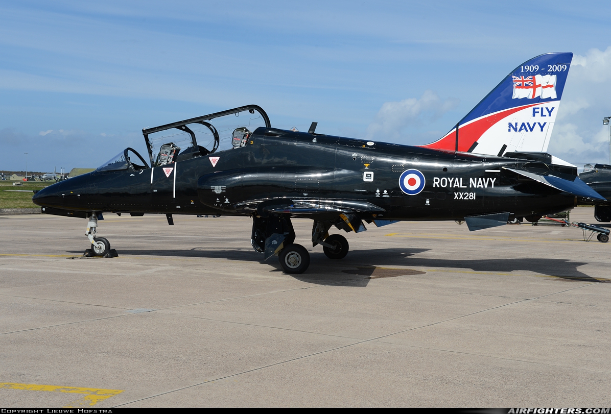 UK - Navy British Aerospace Hawk T.1A XX281 at Lossiemouth (LMO / EGQS), UK