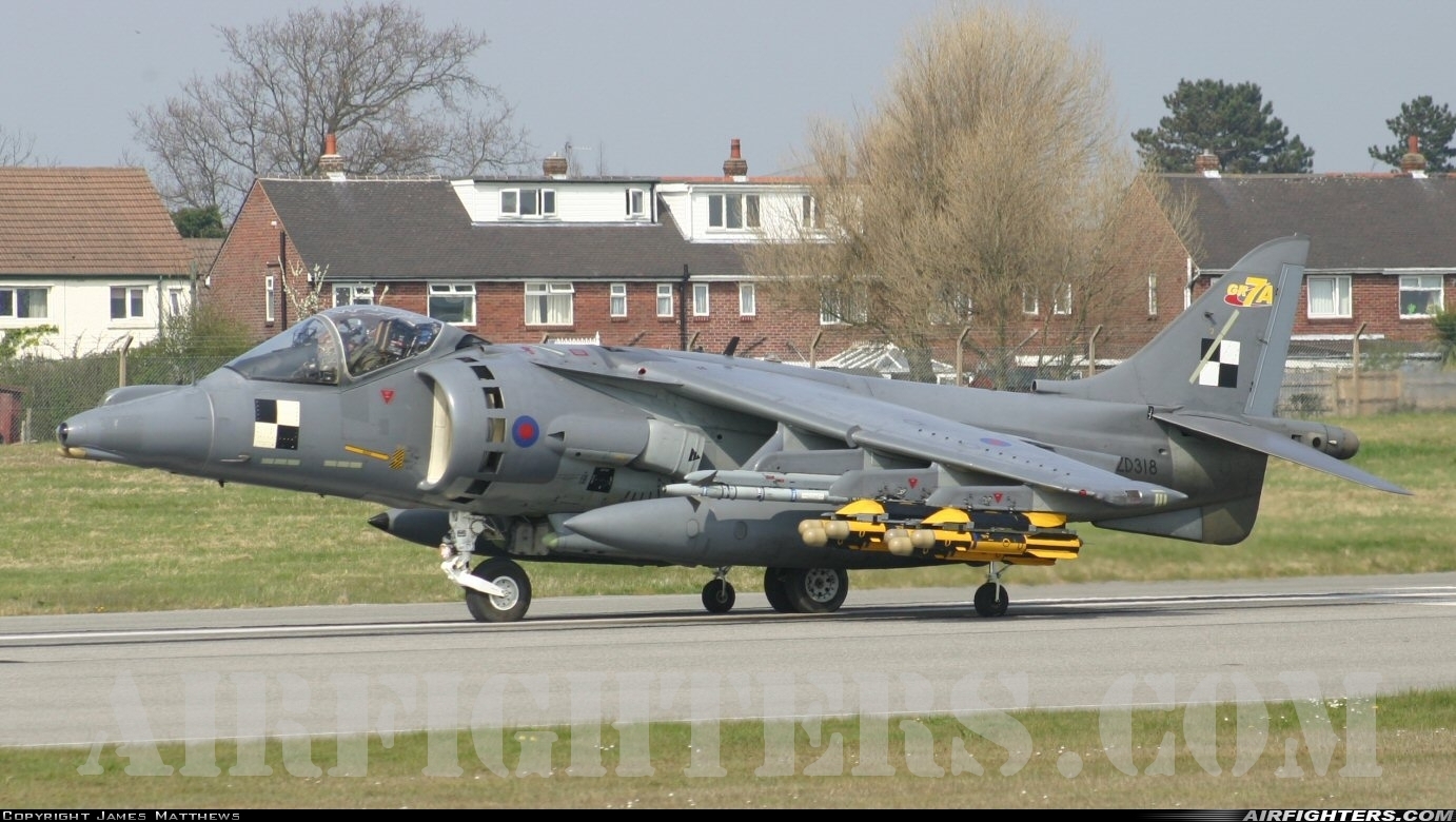 Company Owned - BAe Systems British Aerospace Harrier GR.7A ZD318 at Warton (EGNO), UK