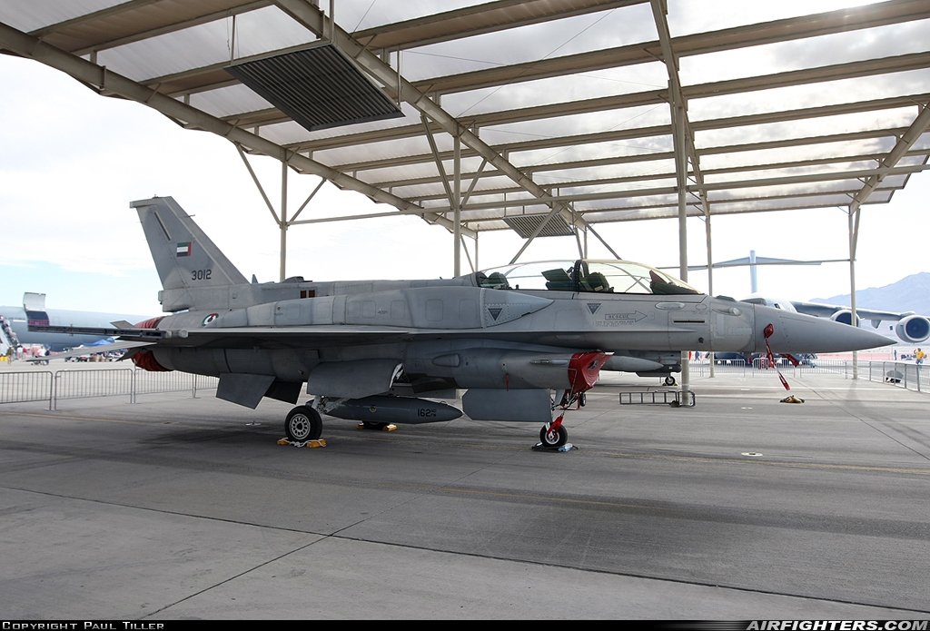 United Arab Emirates - Air Force Lockheed Martin F-16F Fighting Falcon 3012 at Las Vegas - Nellis AFB (LSV / KLSV), USA
