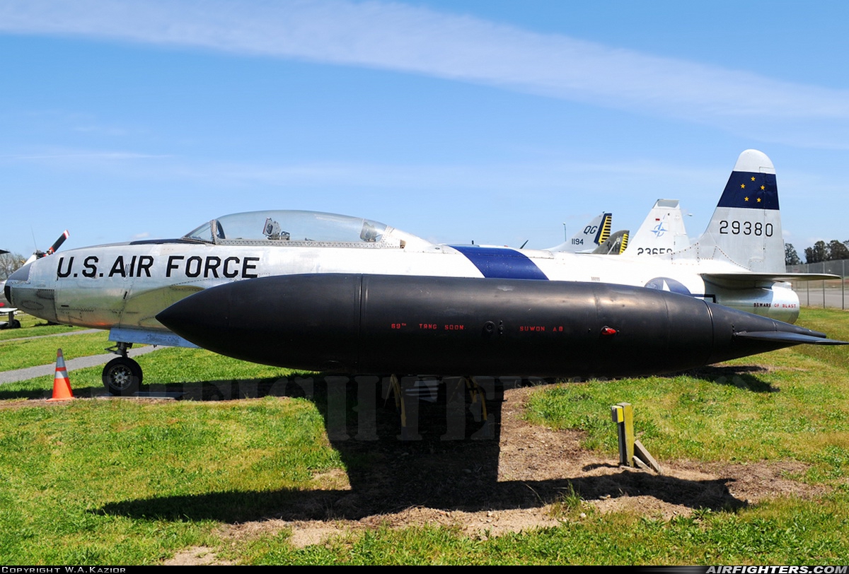 USA - Air Force Lockheed T-33A Shooting Star 52-9380 at Santa Rosa - Charles M. Schulz / Sonoma County (STS), USA